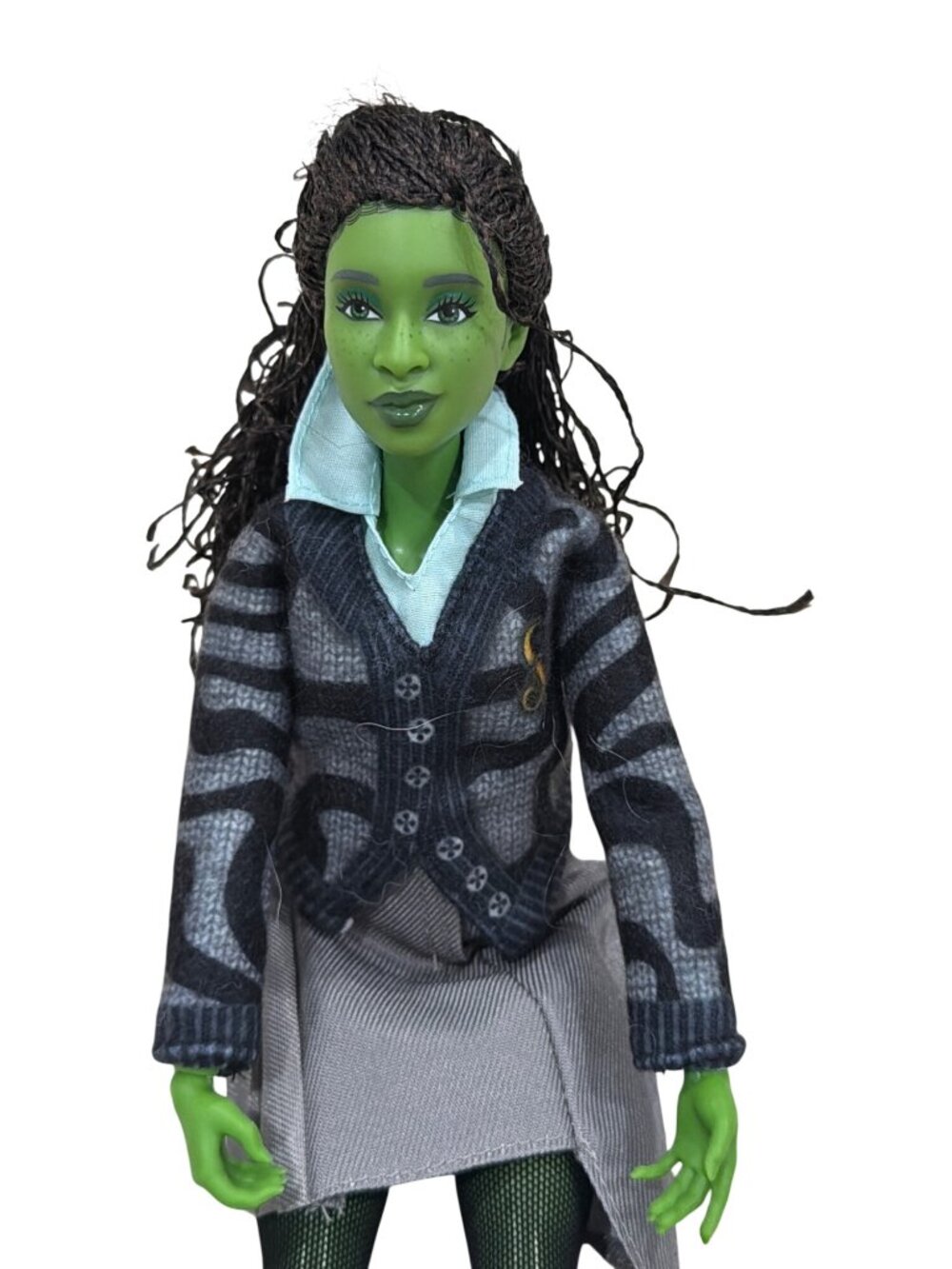 Wicked Elphaba at Shiz University Green Fashion Doll With Braided Hair Stylish O